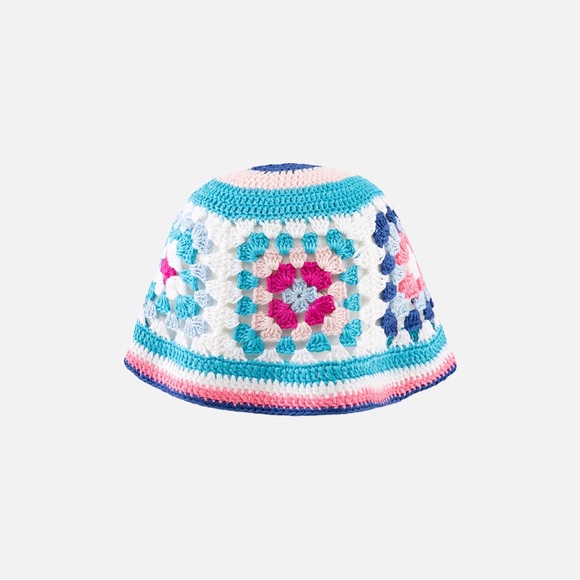 NWT MC2 Saint Barth Crochet Bucket Hat Multicolor - Picture 4 of 12